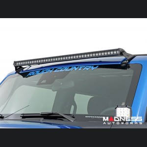 Ford Bronco Windshield Light Bar Kit - Rough Country - 40" Single Row LED